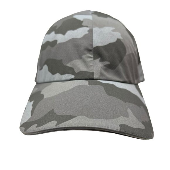 Lululemon Fast Free Run Strapback Hat Cap Gray Camo Camouflage Men' Unisex H3RG - Picture 1 of 8